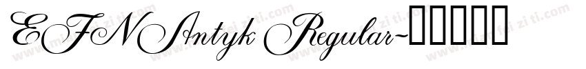 EFN Antyk Regular字体转换